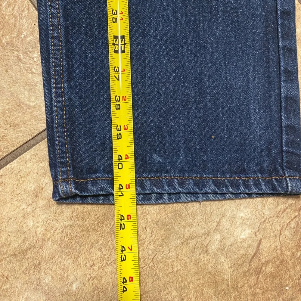 Levi's Dark Blue Straight Men's 36/30 Jeans with some fading Timeless Classic